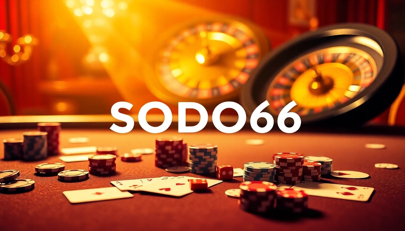 Experience the excitement of betting at SODO66 with vibrant casino tables and engaging gameplay.