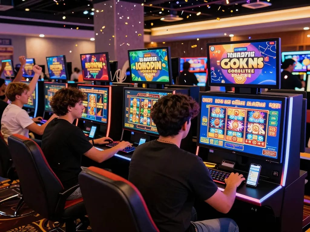 Exciting live casino session showcasing Zumospin no deposit bonus codes on diverse players' screens in a vibrant gaming environment.