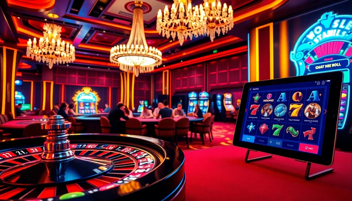 Exciting roulette action at a casino setting featuring newphim's vibrant table games.