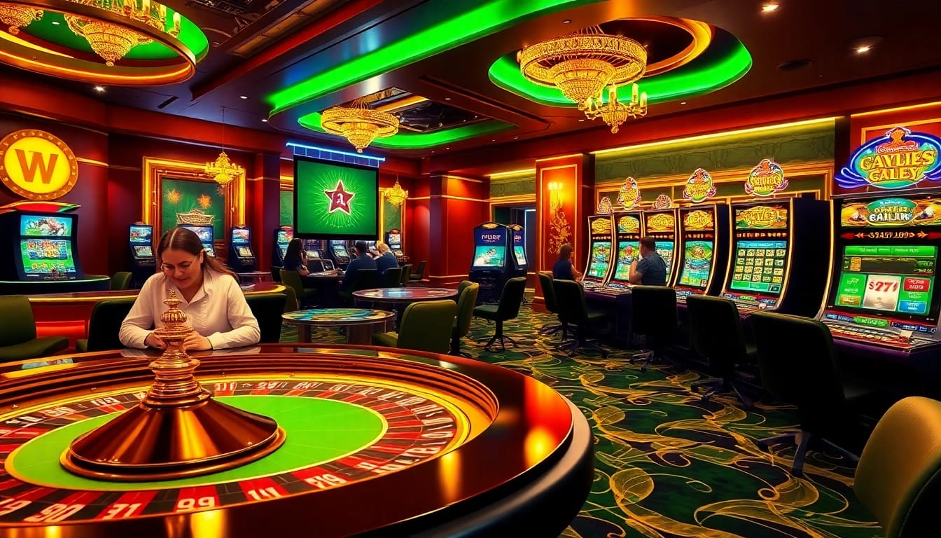 Experience intense online gambling excitement with vaoluoitv's vibrant casino atmosphere.