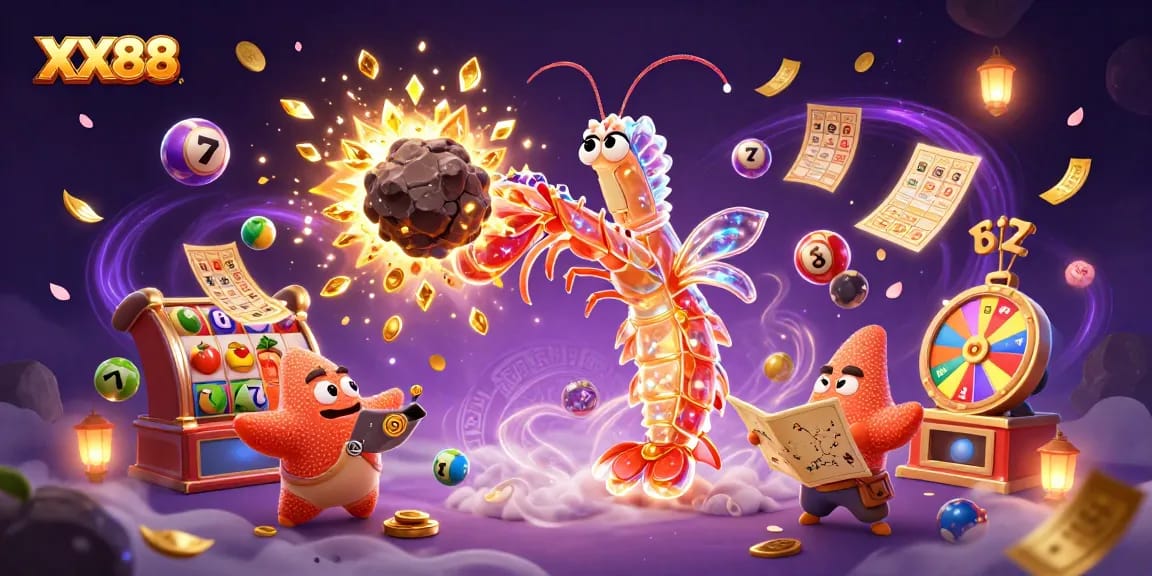 Engage with exciting games at XX88, featuring colorful slots and dynamic prize elements.