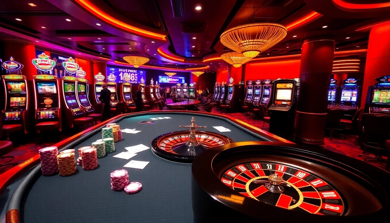 Experience thrilling gaming at KP88's vibrant casino with professional dealers and exciting slot machines.