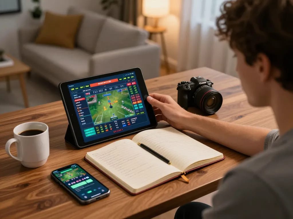 Engaged user on https://s8inc.com/ exploring online sports betting options from a cozy home setup.
