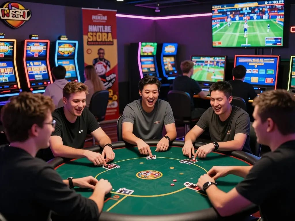 Players enjoying engaging games at TR88 online casino, showcasing vibrant atmosphere and promotions.