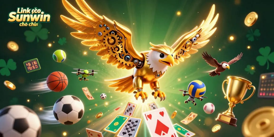 Discover the dynamic world of gambling with Link vào Sunwin chính thức, featuring stunning characters and sports elements in an engaging 3D scene.