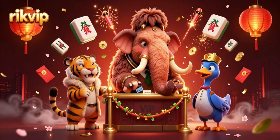 Experience the excitement of rikvip with a dynamic casino scene featuring engaging characters and immersive game elements.