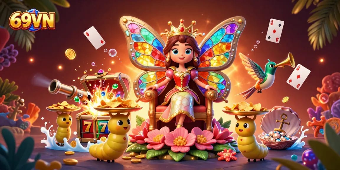 Experience thrilling gameplay at 69VN with stunning colors, slot machines, and exciting casino animations.