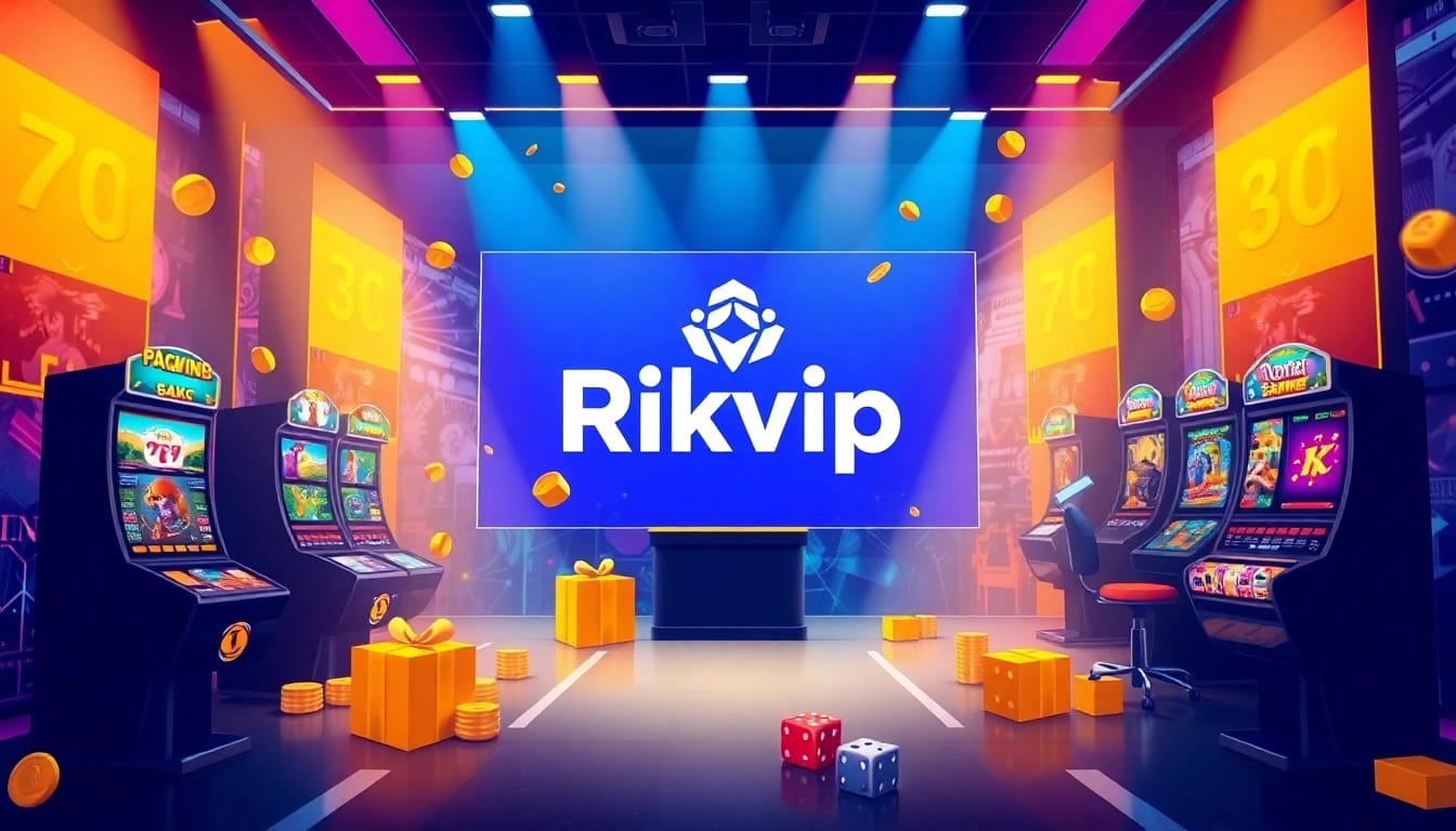 Engaging online gaming interface showcasing Rikvip's diverse game selection in a professional setting.