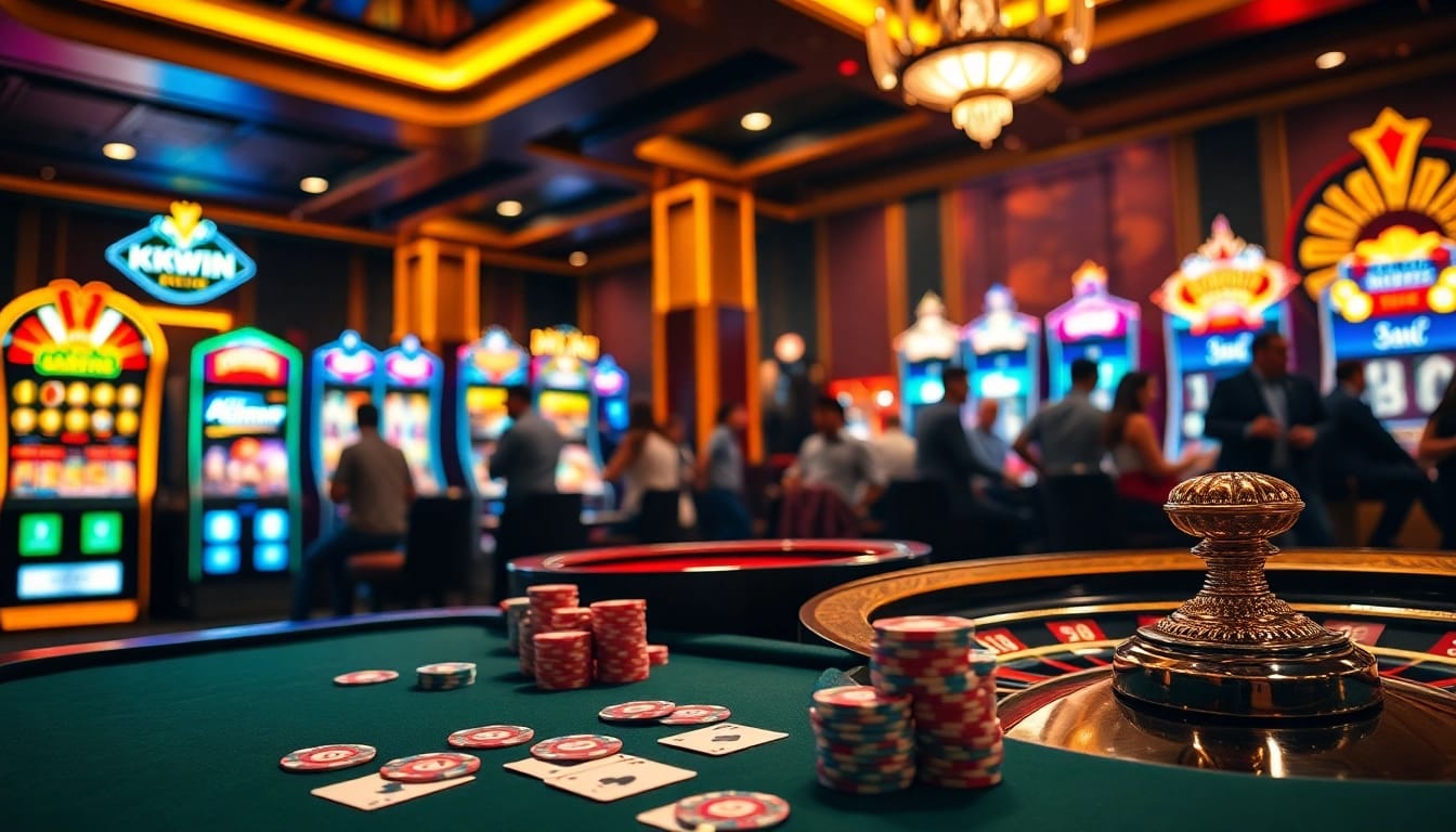 Experience thrilling moments at KKWIN Casino with vibrant games and lively players.