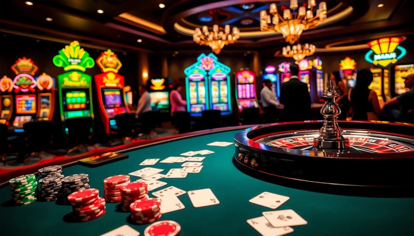 An exciting casino scene featuring poker chips and a roulette wheel, embodying the thrill of 88xx.co.com