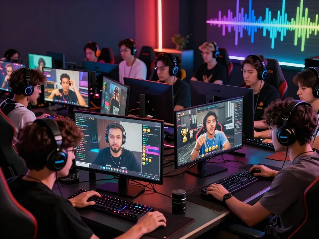 Engaged gamers on the bomwin platform showcasing online gaming excitement.
