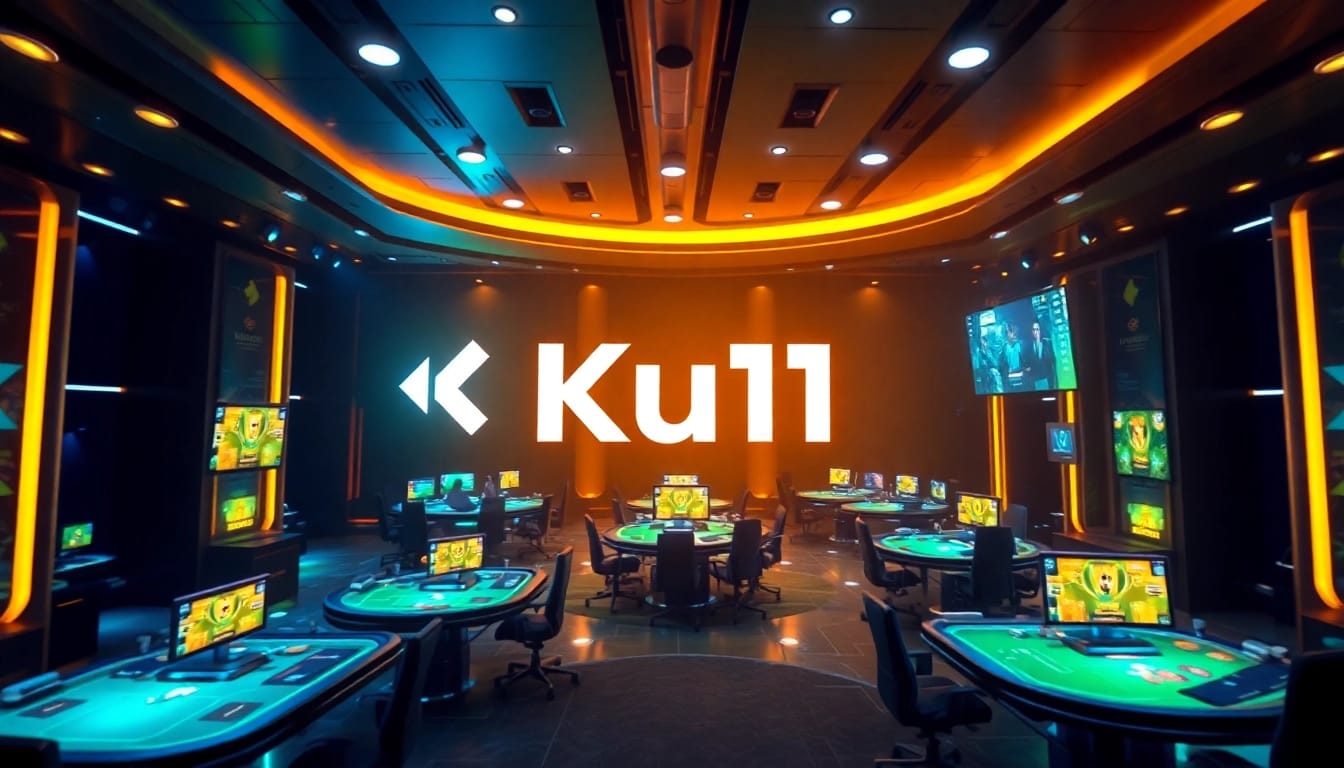 Interactive online gaming interface showcasing Ku11 brand innovation and excitement.