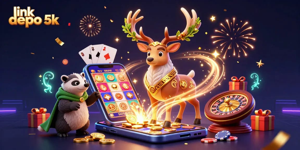 Play exciting slot games on link depo 5k with dynamic scenes of winning rich prizes and engaging characters.