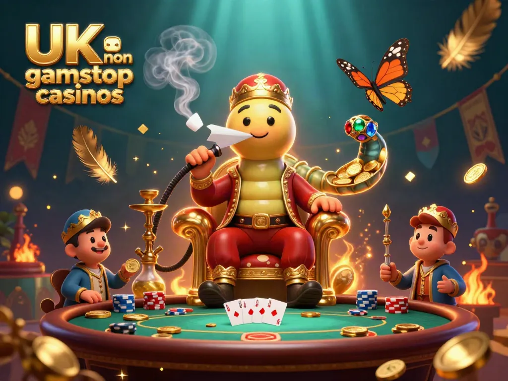 Engage with rich visuals of UK non gamstop casinos showcasing poker elements and vibrant casino atmosphere.
