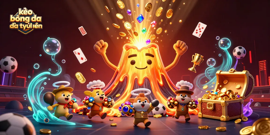 Engage in kèo bóng đá trực tuyến with vibrant illustrations of betting elements and characters.
