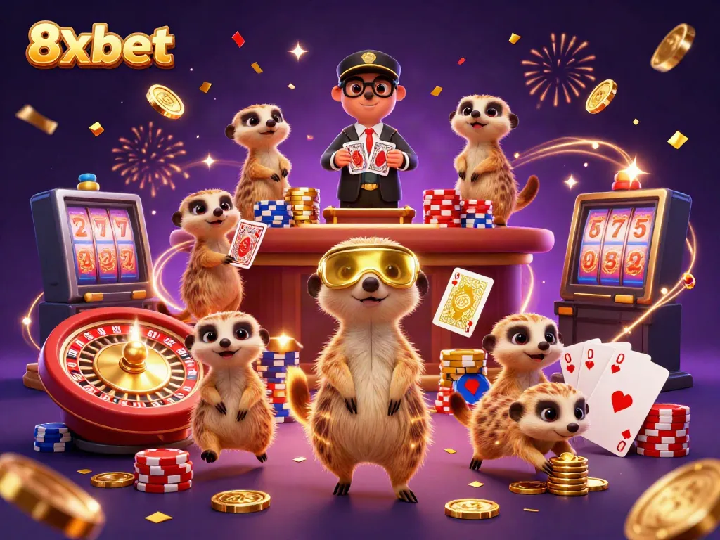 Experience thrilling moments at 8xbet with captivating casino meerkats in action.