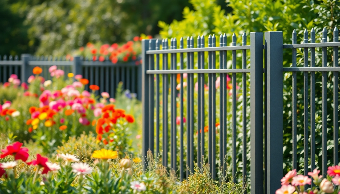 Showcasing metal fence panels at www.metalfencepanels.co.uk in a beautiful garden setting.