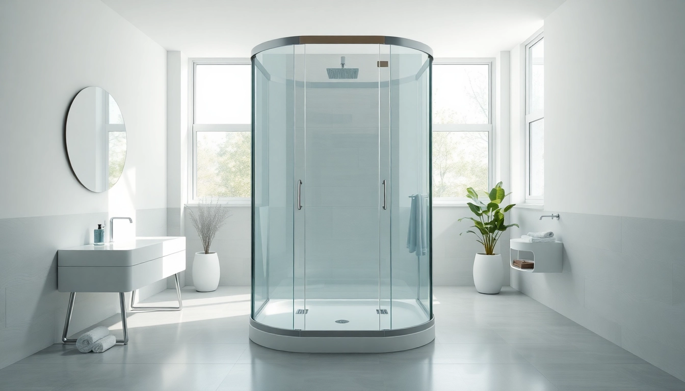 sonni Duschkabine 90x90 in einem modernen Badezimmer mit eleganten glas und chromdetails