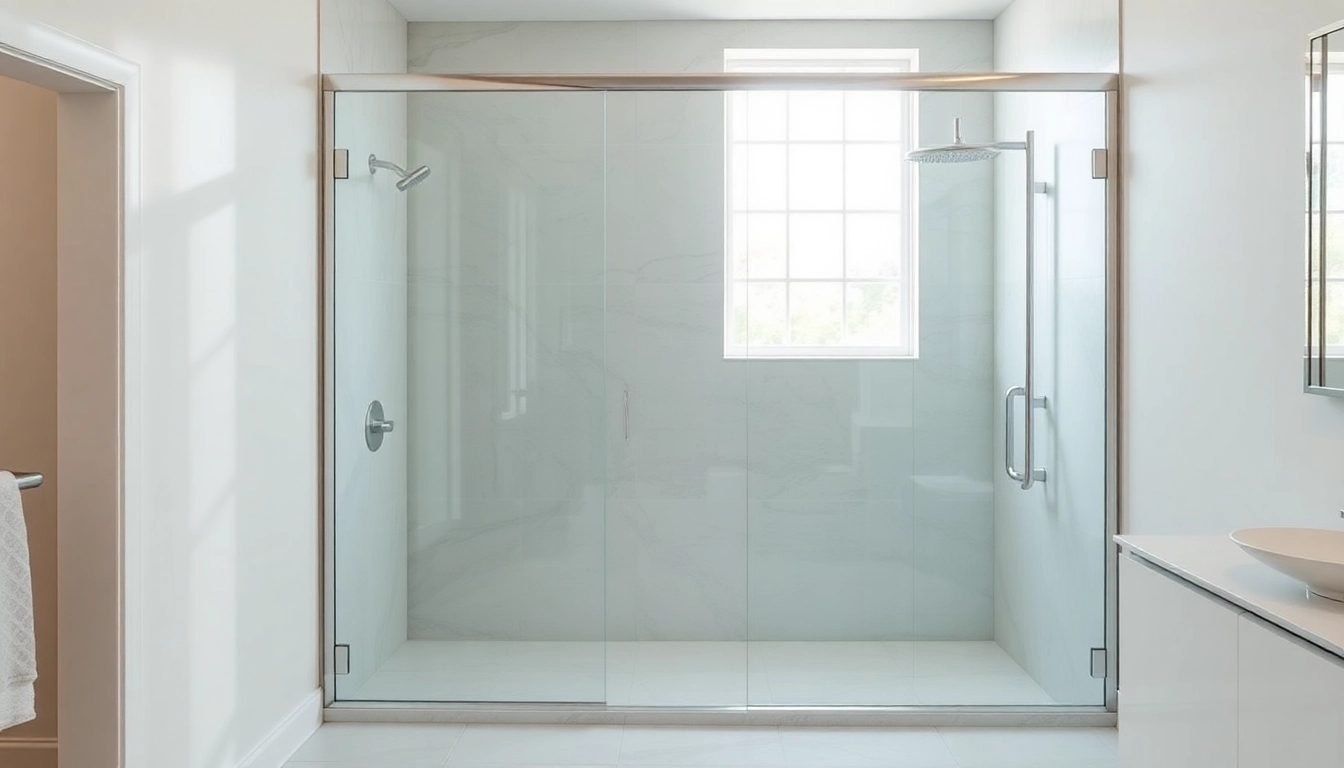 Elegant shower doors uk displayed in a modern bathroom for an upscale appeal.