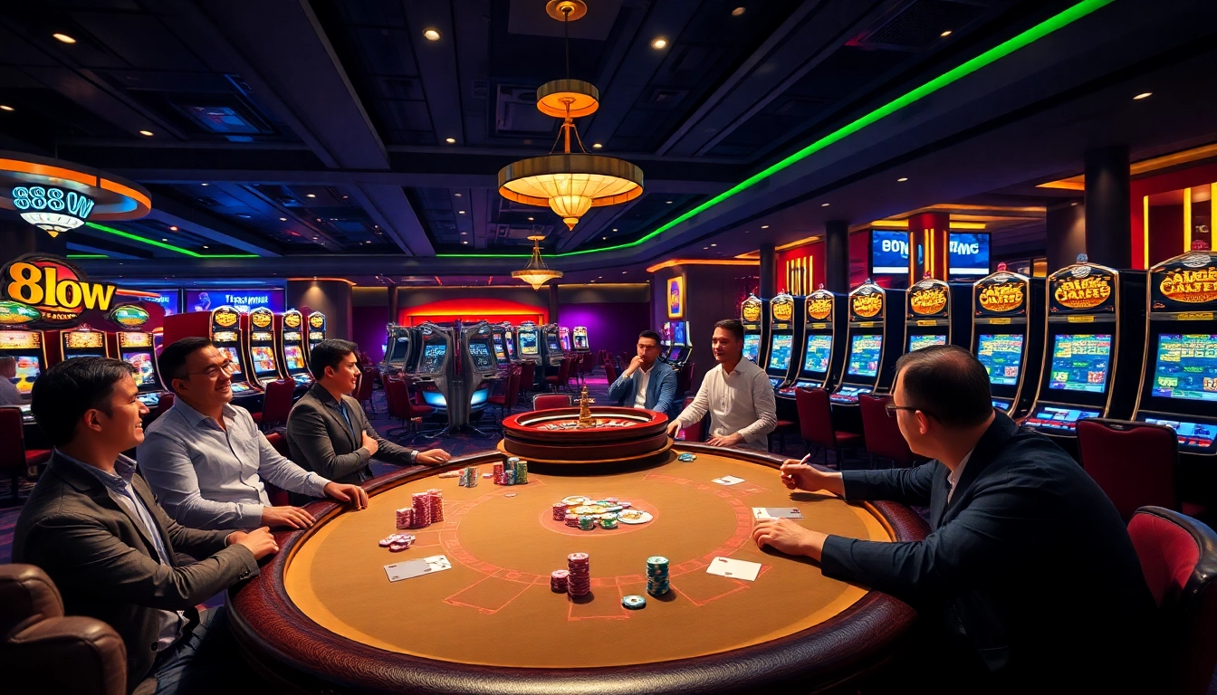 Exciting poker game at 888NEW casino with vibrant chips and cards.