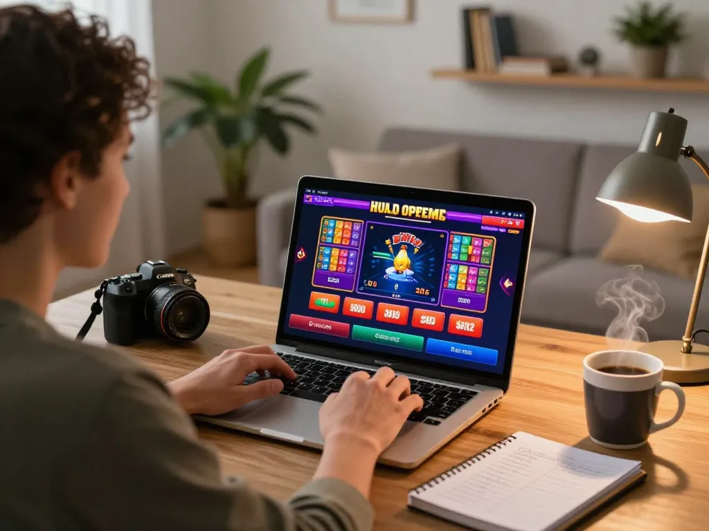 Player enjoying online gaming on 789bet with a cozy setup at home, emphasizing responsible gambling practices