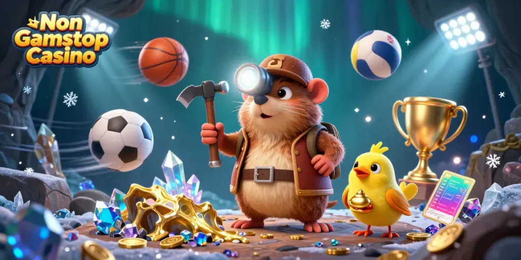 Experience thrilling gameplay at Non Gamstop Casino with vibrant 3D character action and dynamic casino elements.