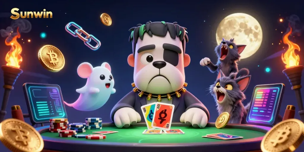 Experience thrilling gameplay at Sunwin with vibrant characters and dynamic casino elements.