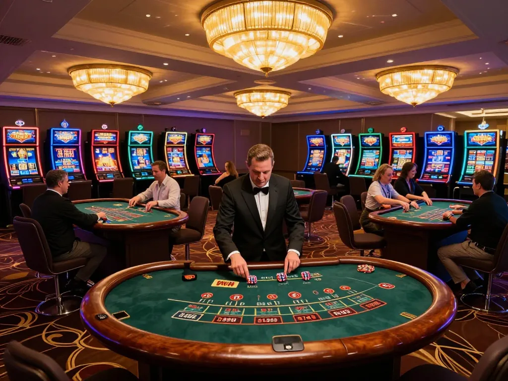 Engaged players at blackjack tables experiencing the thrill of 79win casino gaming.