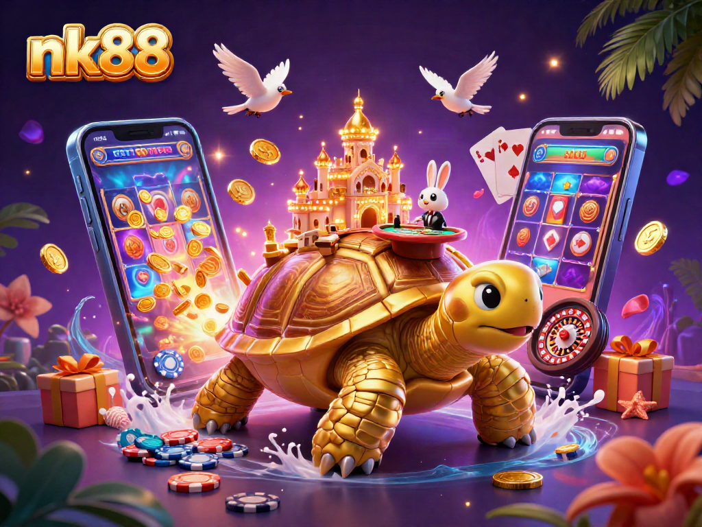 Play the exciting nk88 casino with vibrant characters and dynamic casino elements.