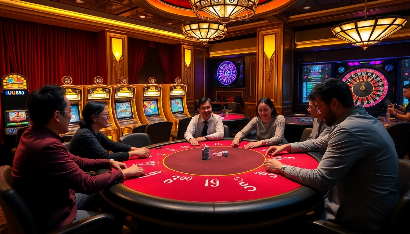 Experience the thrill of gambling at https://uu88.coach/ with engaging high-stakes poker and vibrant slot machines.