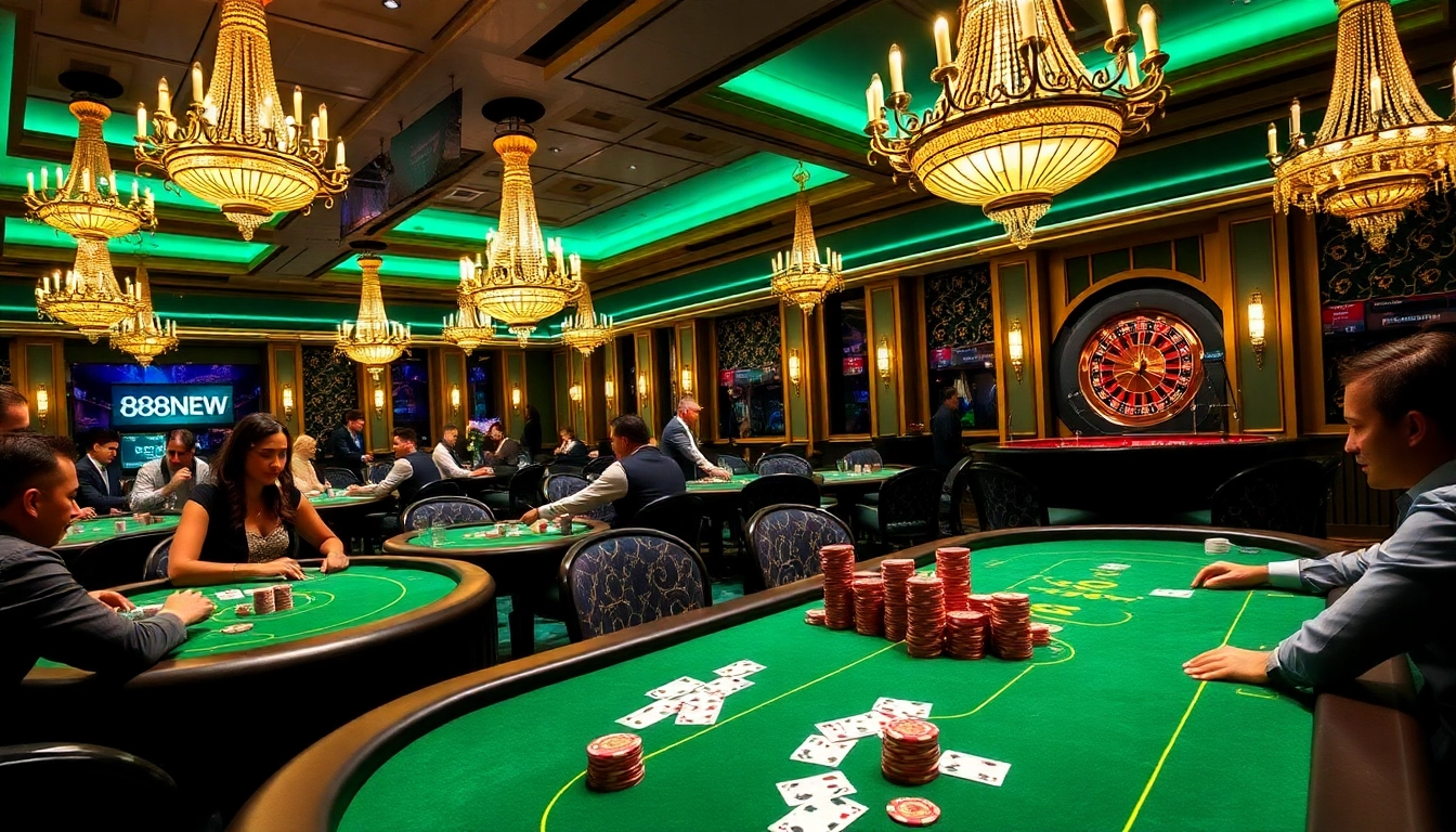 Experience high stakes poker at 888NEW with vibrant chips and skilled players.