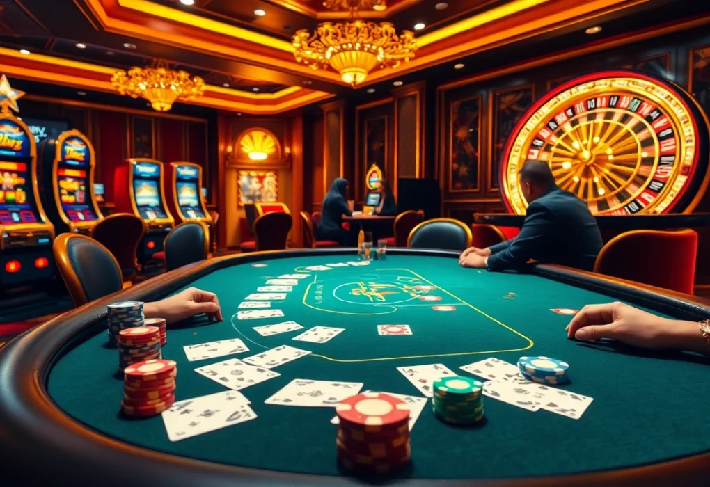 Experience the thrill of high-stakes poker at https://s8onl.com/ with luxurious tables and vibrant gambling action.