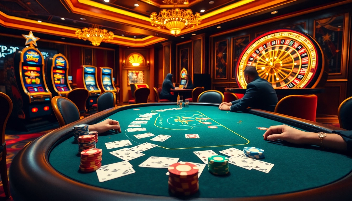 Experience the thrill of high-stakes poker at https://s8onl.com/ with luxurious tables and vibrant gambling action.