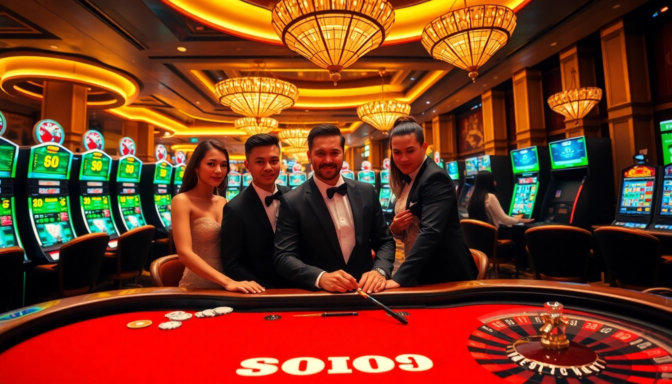 Players enjoy excitement at SODO 66 casino games, showcasing vibrant tables and rich atmosphere.