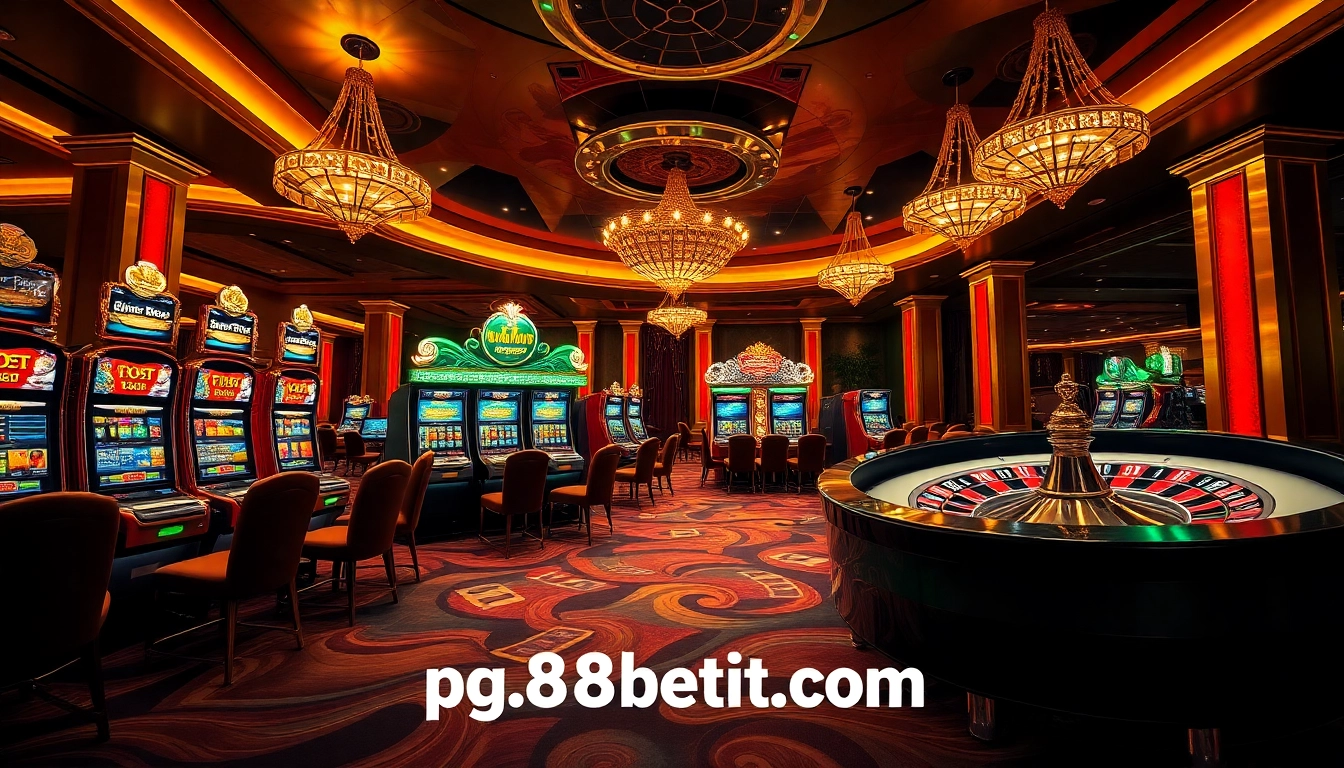 Experience the thrill of winning at pg88bet.it.com with vibrant casino visuals and engaging gaming elements.