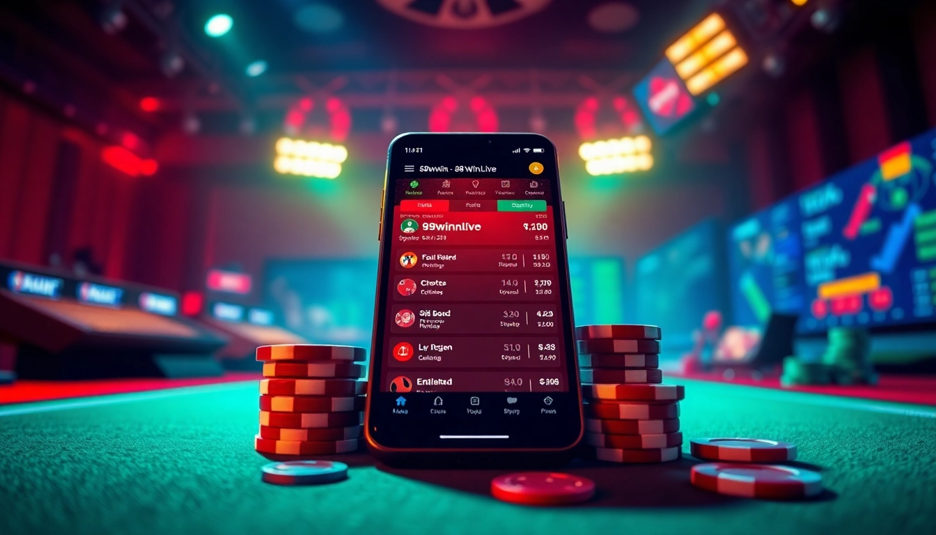 A dynamic view of the 98winwin.live online gambling platform showcasing sports betting excitement and casino gaming.