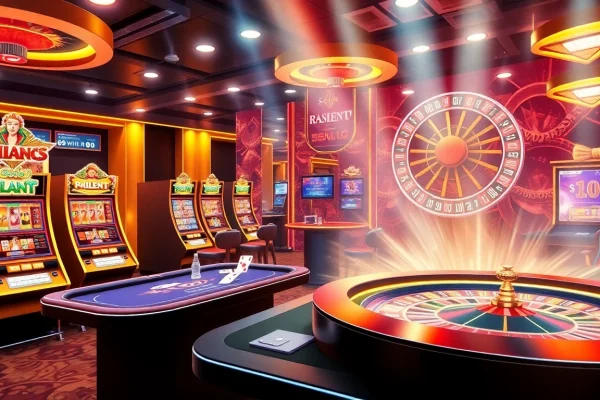 Experience the thrill of gaming at https://em777.live/ with vibrant online casino action showcasing slots and poker.