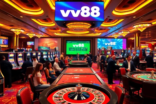 Experience the excitement of ww88 with vibrant casino tables and lively players.