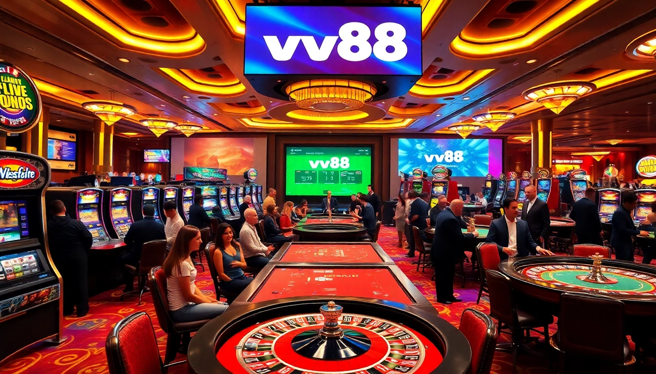 Experience the excitement of ww88 with vibrant casino tables and lively players.