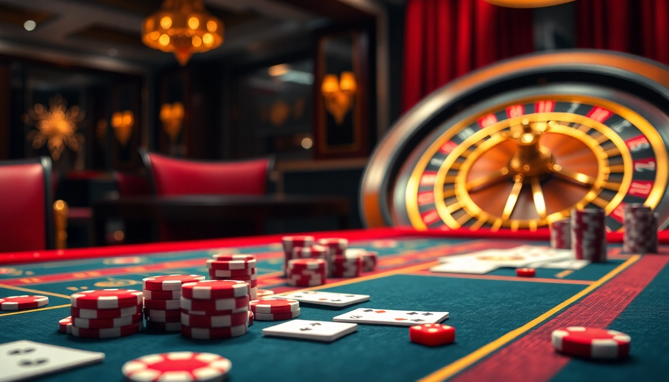 Experience the excitement of tr88 trang chủ with vibrant poker action at a luxurious casino table.