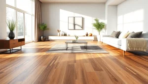 Transform your space with affordable cheap vinyl flooring showcasing modern design and inviting aesthetics.