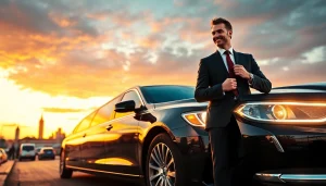 Efficient Nottingham to Heathrow Taxi service with a professional chauffeur ready for passengers.